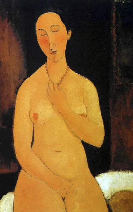 Nu seduto con collana - Amedeo Modigliani