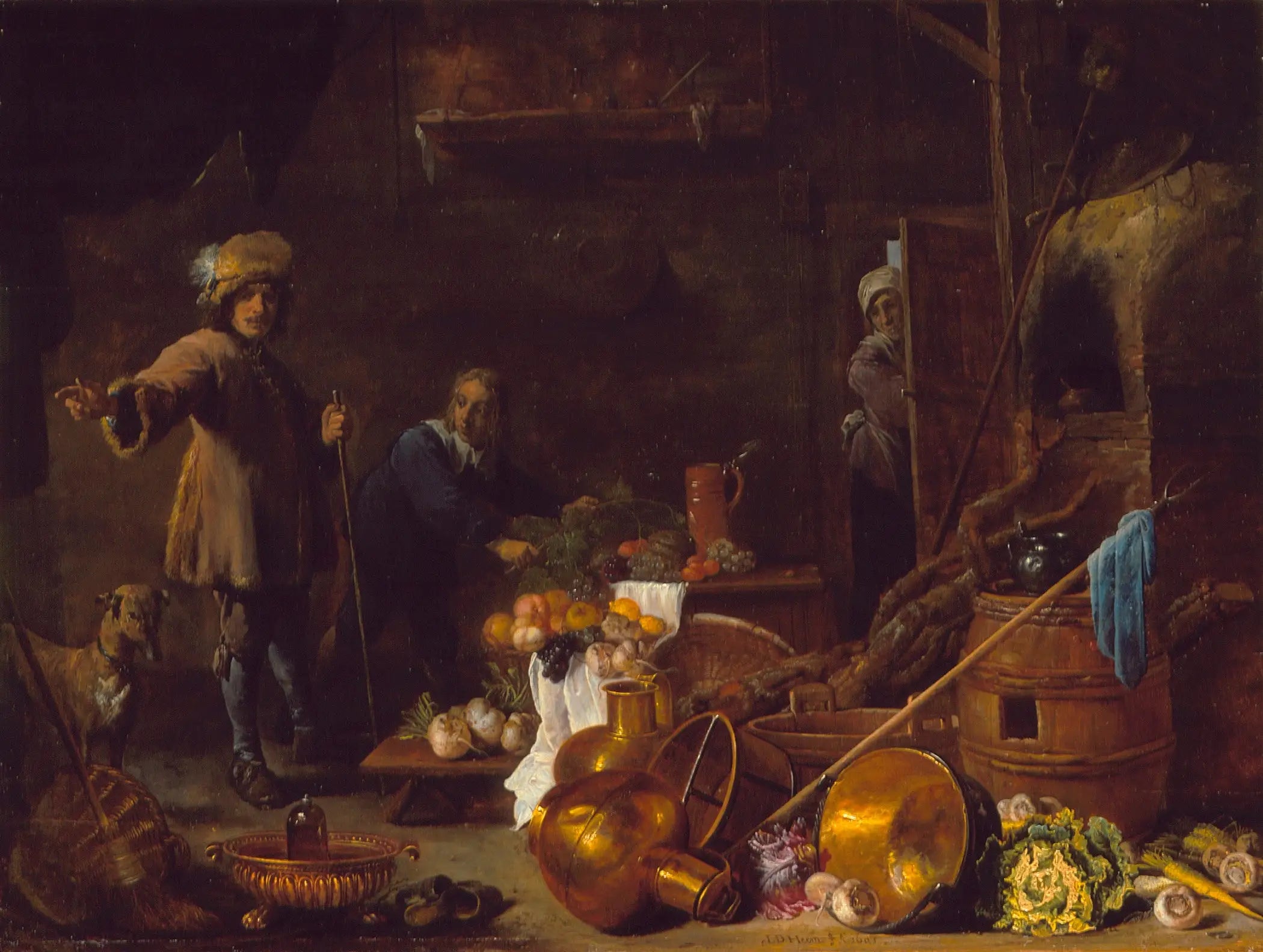 Intérieur de la cuisine - David Teniers le Jeune - Alpha Reproduction