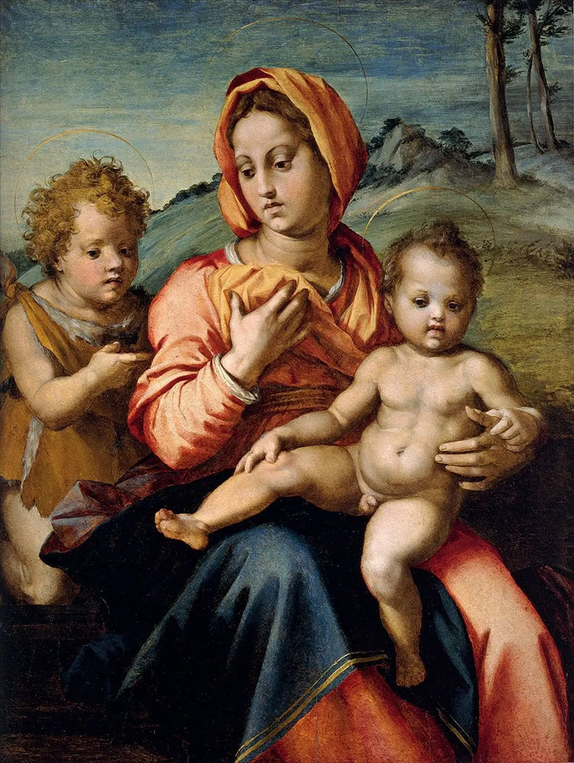La Vierge à l’Enfant avec saint Jean-Baptiste enfant - Andrea del Sarto - Alpha Reproduction