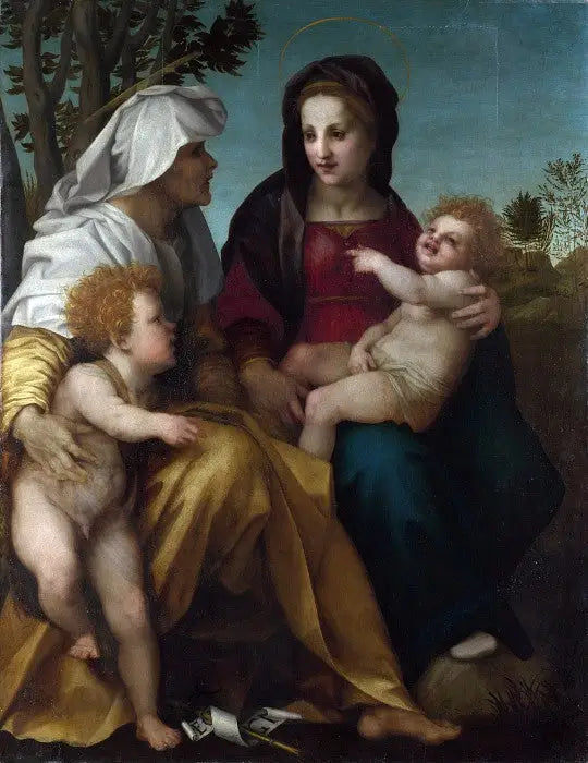La Vierge à l’Enfant sainte Élisabeth et saint Baptiste - Andrea del Sarto - Alpha Reproduction
