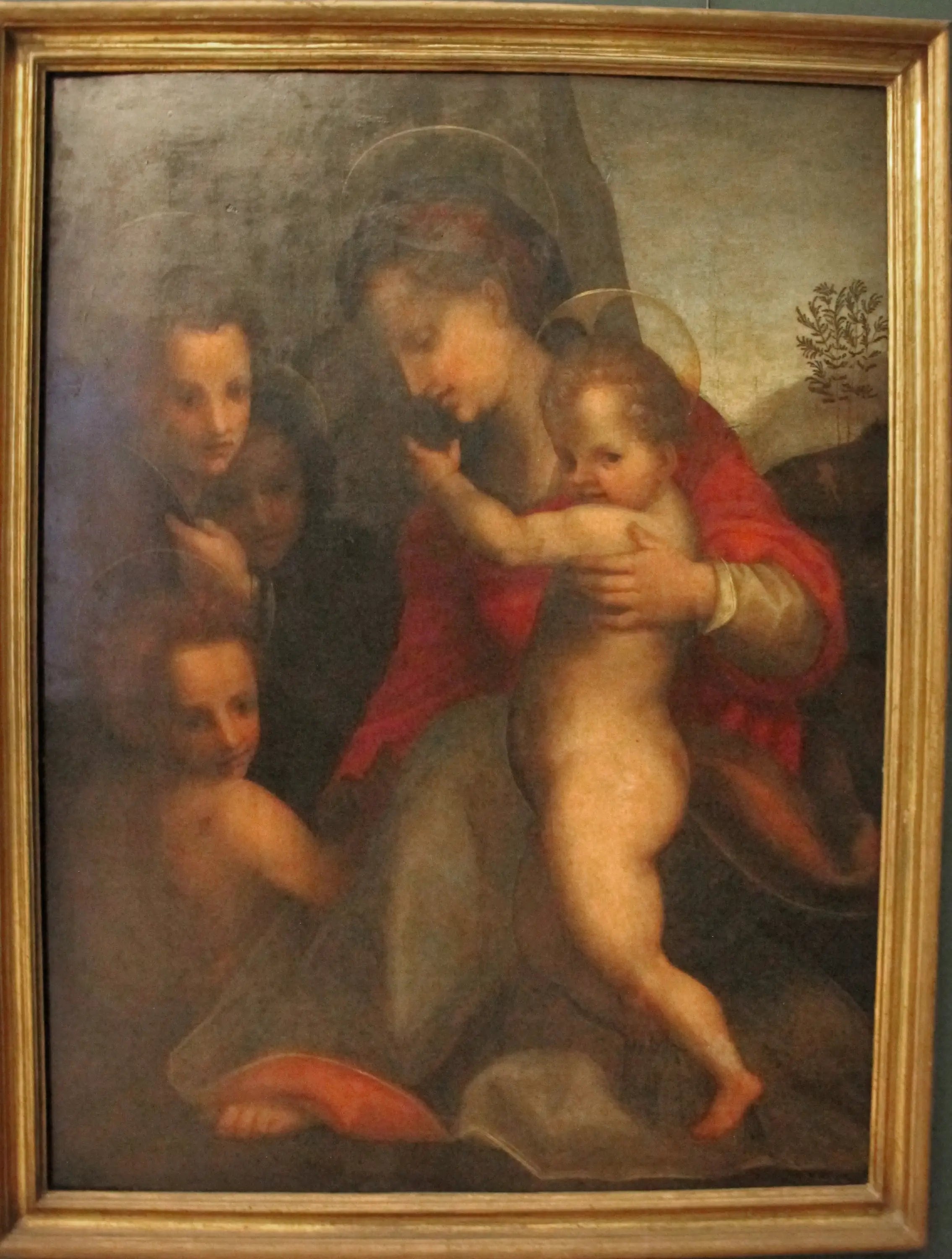 La Vierge à l’Enfant avec l’Enfant Saint Jean et des anges - Andrea del Sarto - Alpha Reproduction