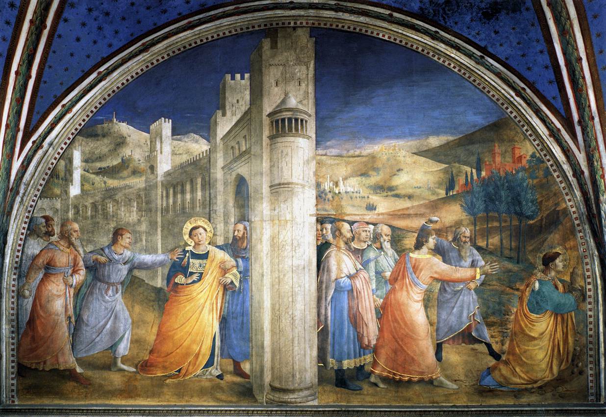 Lunette du mur est de la chapelle Nicoline - Fra Angelico