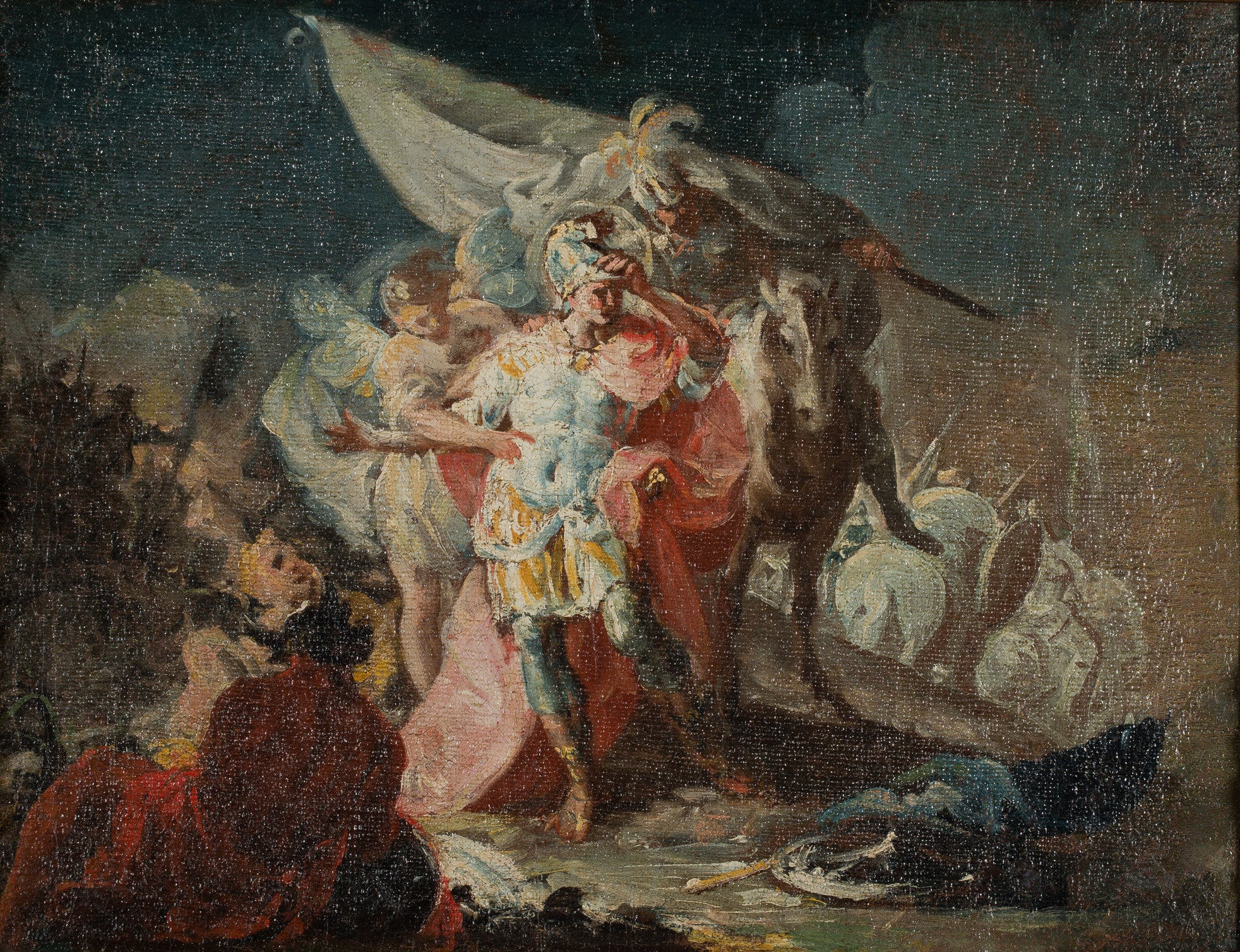 Reproduction du tableau « Hannibal le Conquérant observant l'Italie pour la première fois depuis les Alpes (croquis) - Francisco de Goya » par Alpha Reproduction en peinture à l’huile