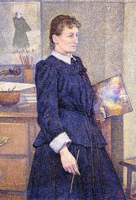 Anna Boch nel suo studio, 1893 - The��o van Rysselberghe