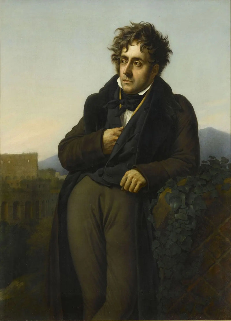 Ritratto di Chateaubriand che medita sulle rovine di Roma - Anne-Louis Girodet