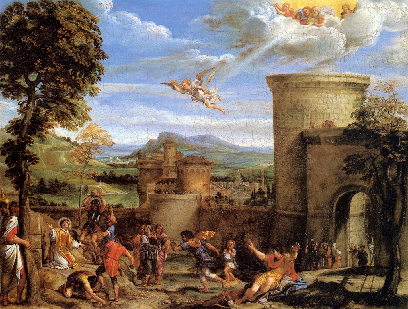 La Lapidation de Saint Étienne - Annibale Carracci