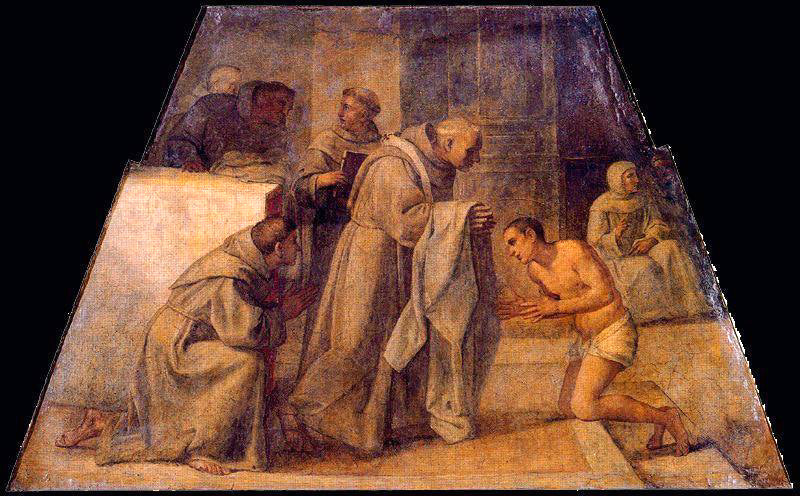 Saint Didaque d'Alcalá recevant l'habit franciscain - Annibale Carracci