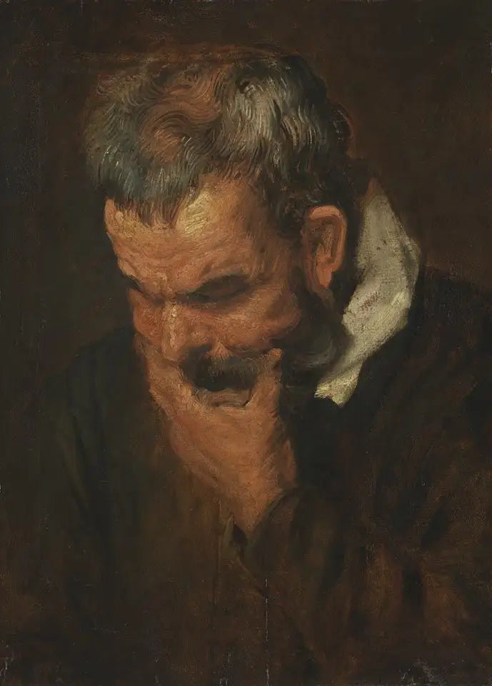 Étude de tête d’un vieil homme pensif - Antoine van Dyck - Alpha Reproduction