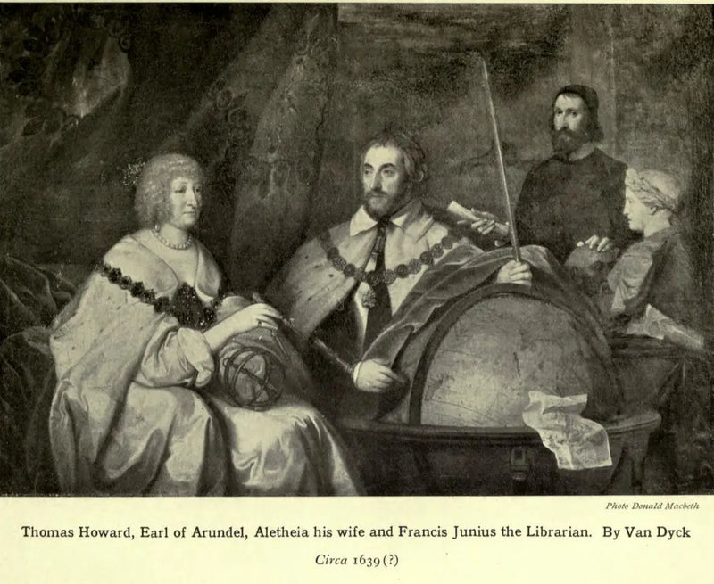 Thomas Howard, 2e conte d'Arundel (1585-1646) e sua moglie Lady Alethea Talbot, contessa d'Arundel (c.1590-1654) con forse Francis Junius (1589-1677) o William Petty - Antoine van Dyck