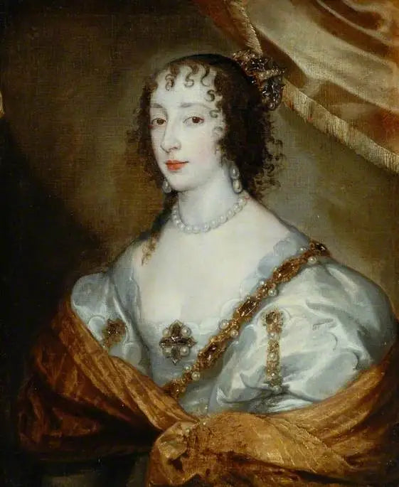 La reine Henriette Marie (1609–1669) - Antoine van Dyck - Alpha Reproduction