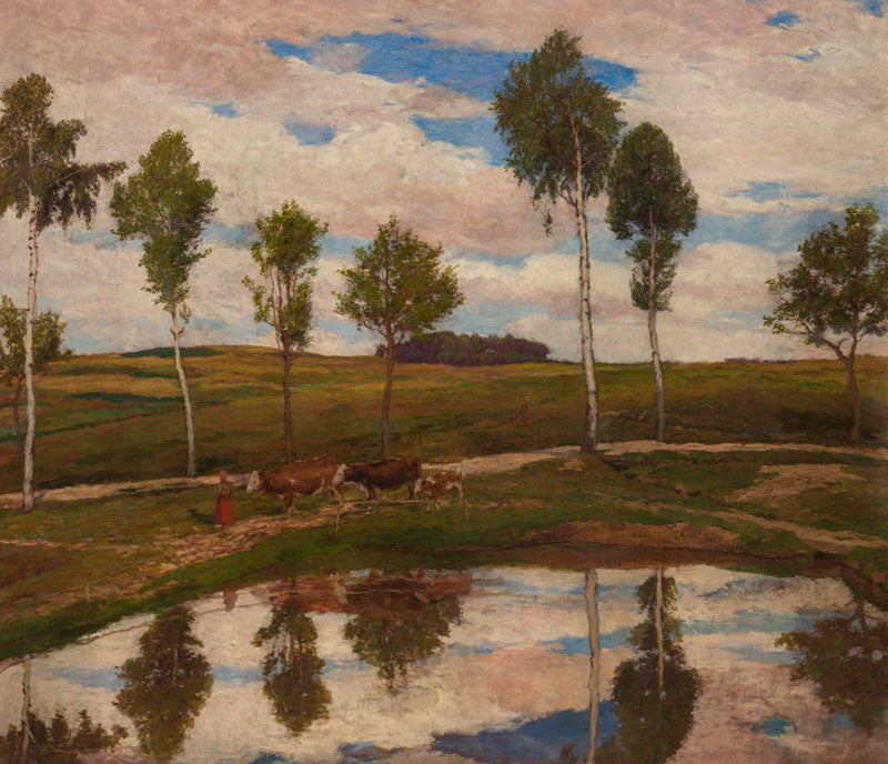 Chez nous à Kameničky, Antonín Slavíček, 1904