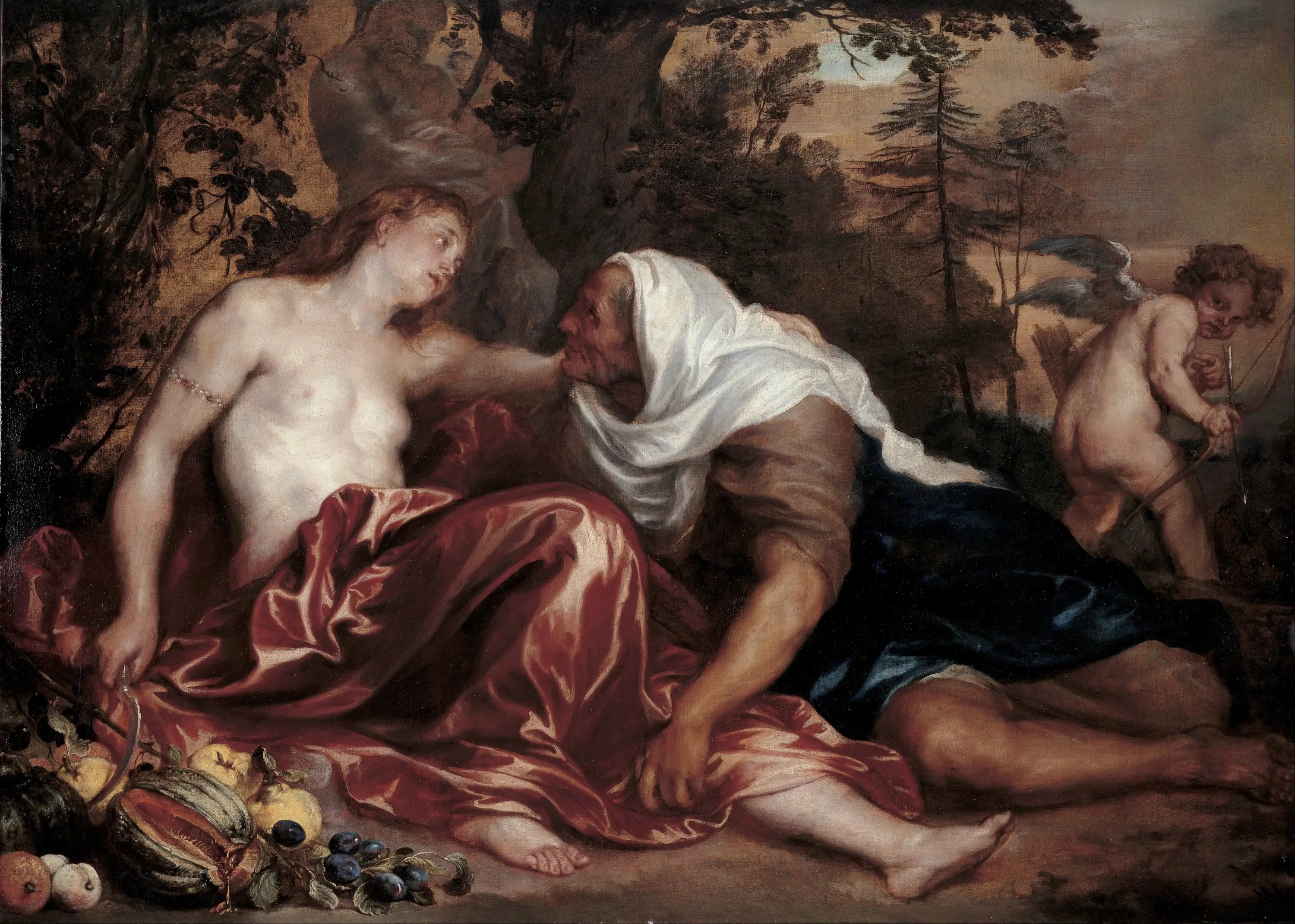 Vertumne et Pomone (Van Dyck) - Antoine van Dyck - Alpha Reproduction