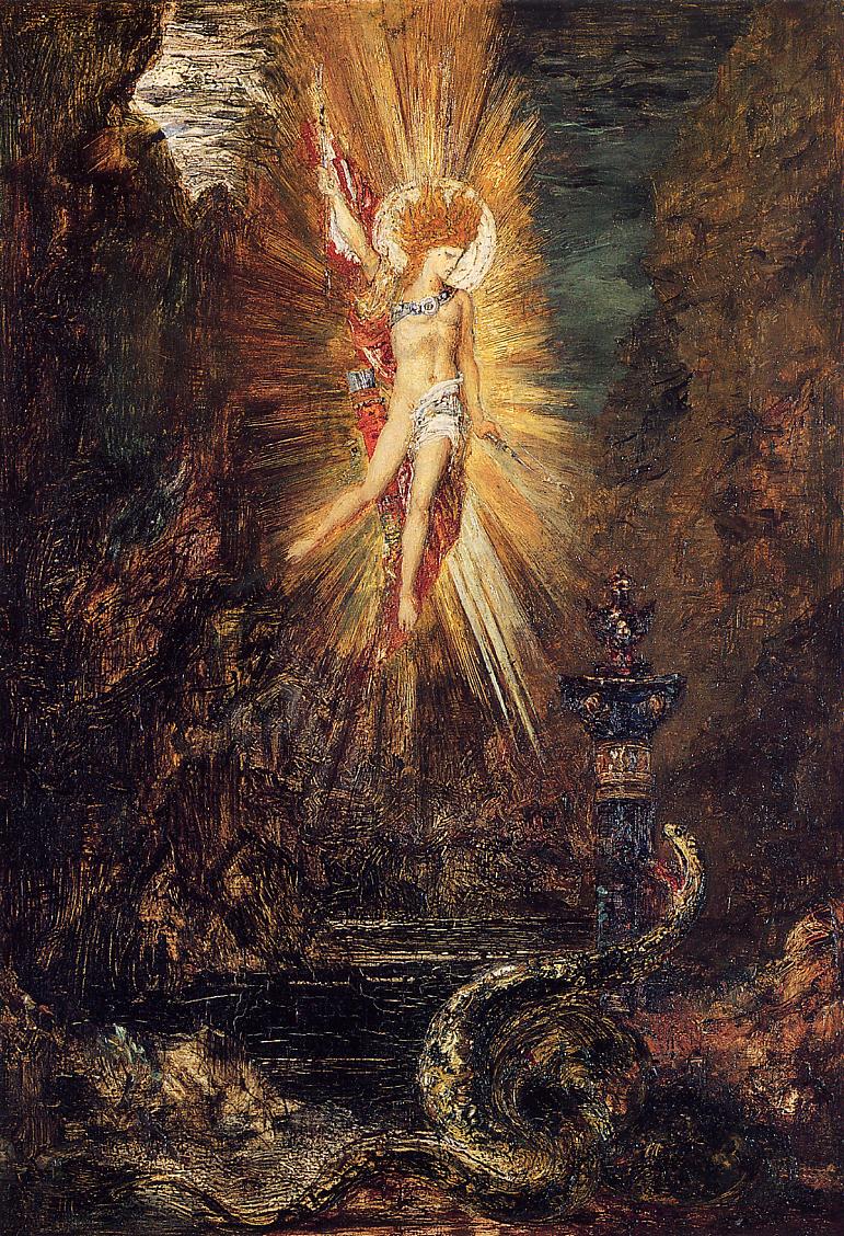 Apollon vainqueur du serpent Python - Gustave Moreau - Alpha Reproduction