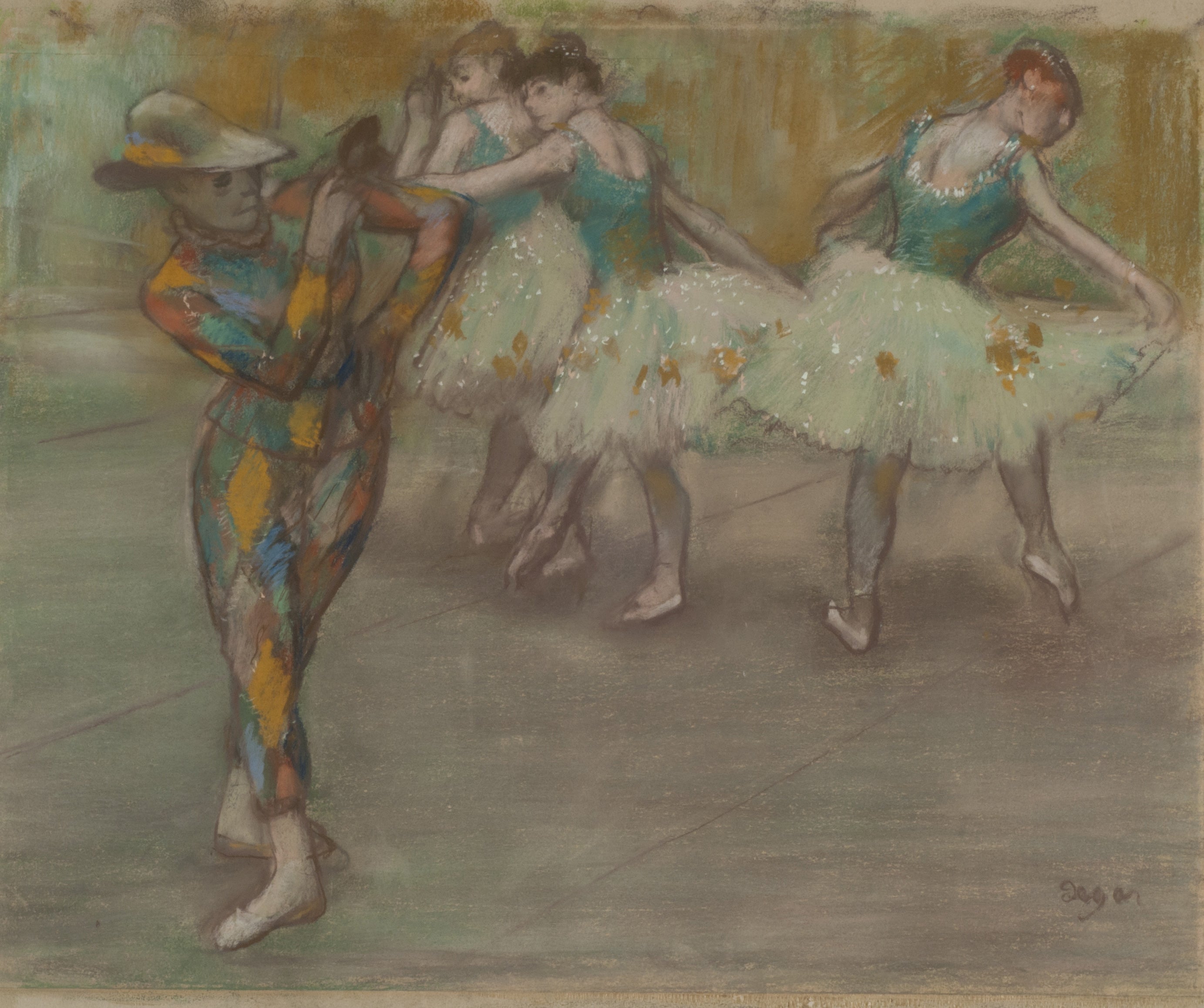 Reproduction du tableau « La Danse d'Arlequin - Edgar Degas » par Alpha Reproduction en peinture à l’huile