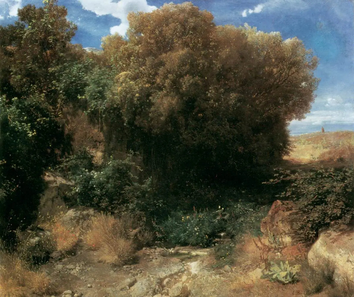 Paysage de campagne - Arnold Böcklin - Alpha Reproduction