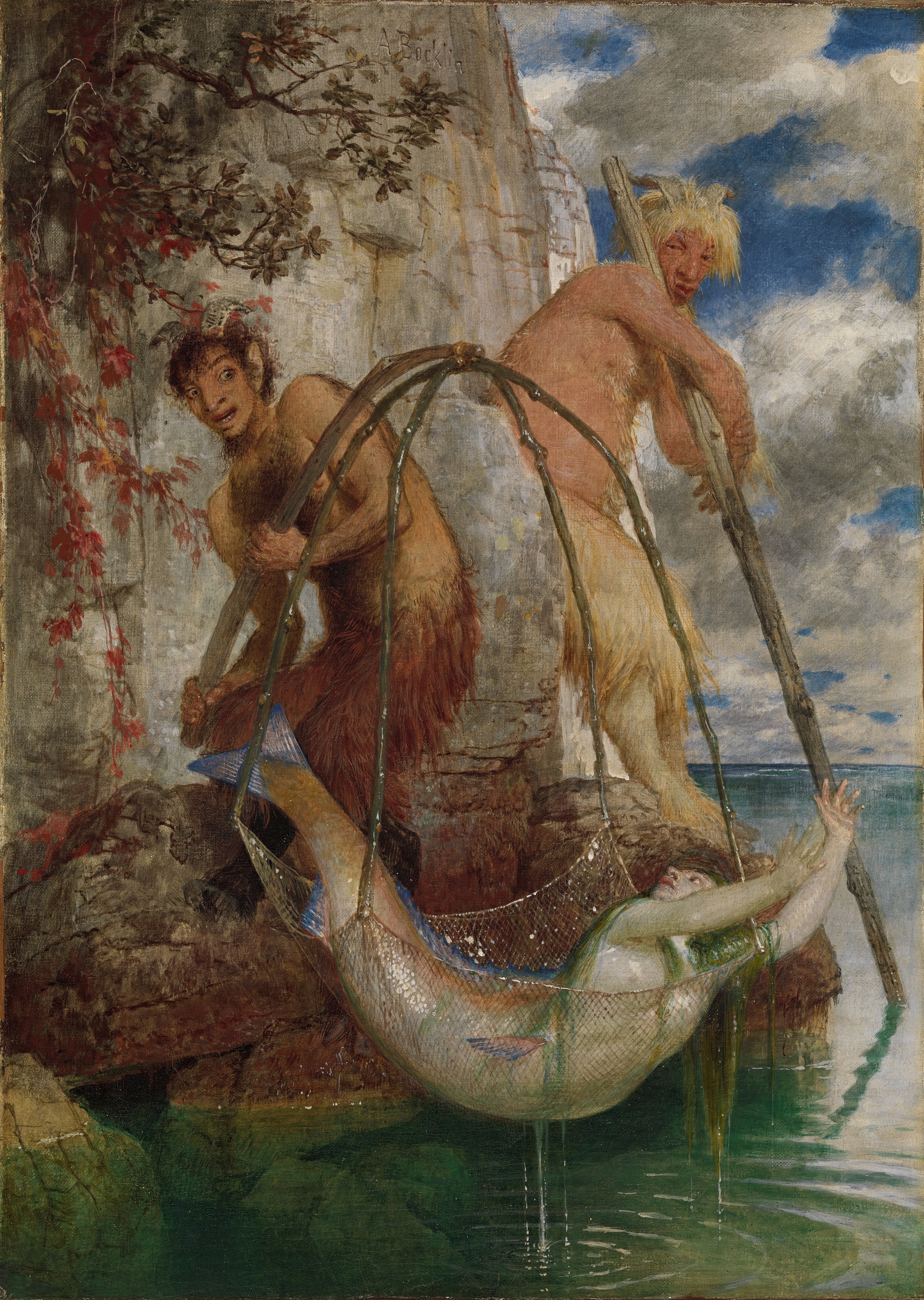 Deux casseroles de pêche - Arnold Böcklin