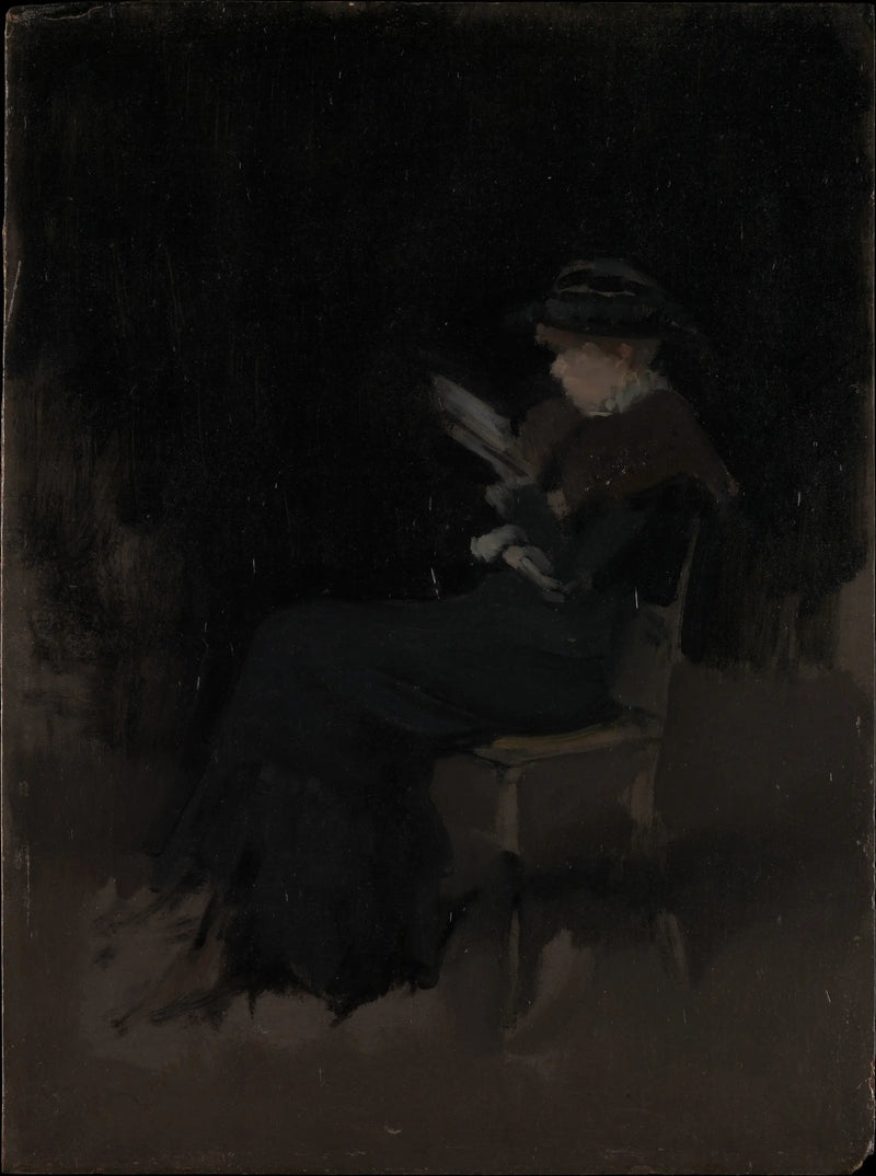 Composizione in nero: Ragazza che legge - James Abbott McNeill Whistler