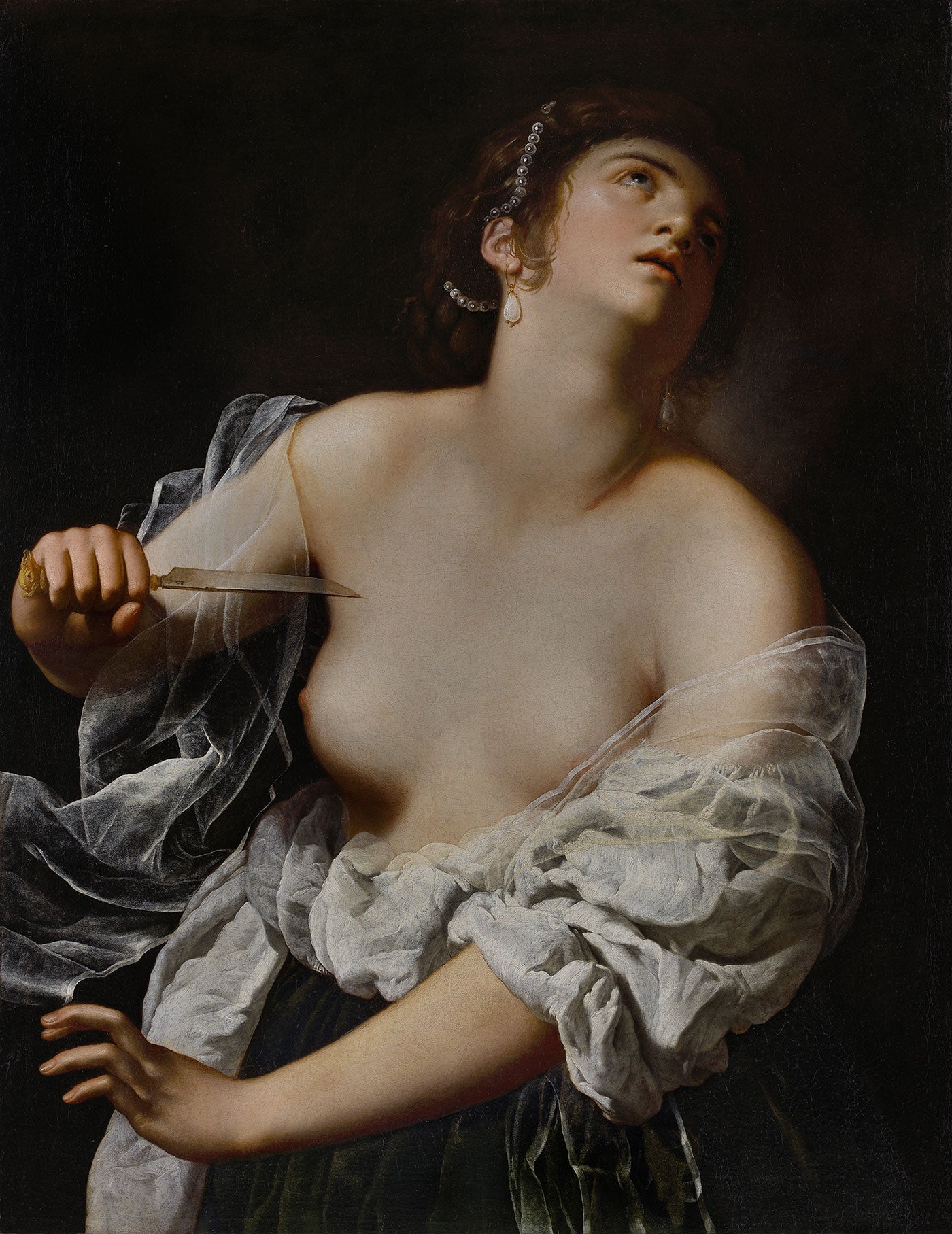 Lucrèce, Artemisia Gentileschi, vers 1627, J. Paul Getty Museum