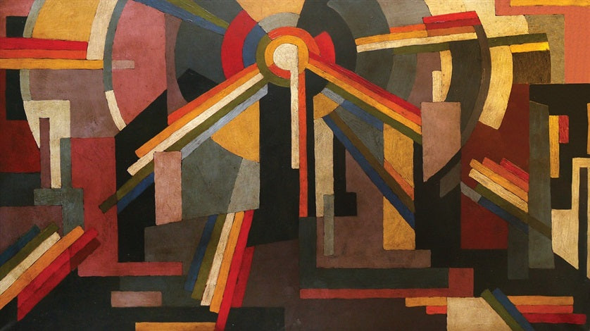 Composition Helgoland I, Arthur Segal, 1920, peinture à l’huile
