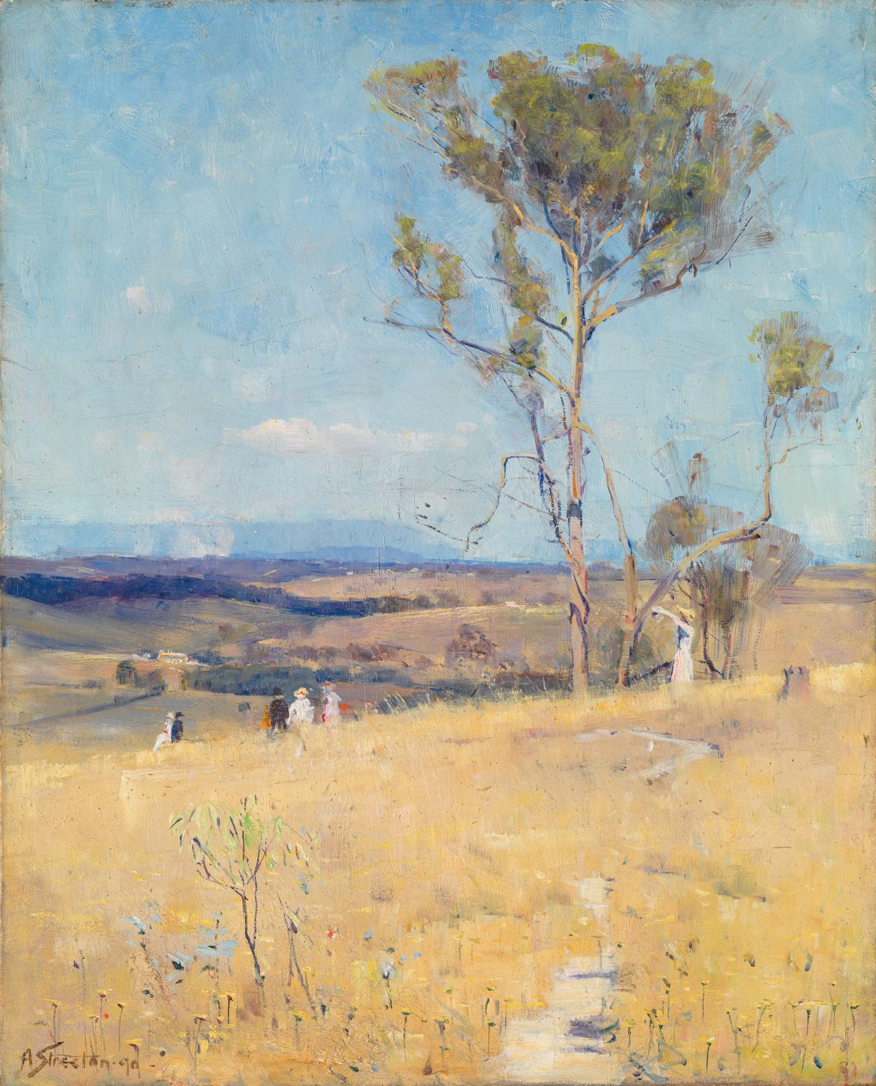 Arthur Streeton, Near Heidelberg, 1890, huile sur toile, National Gallery of Victoria