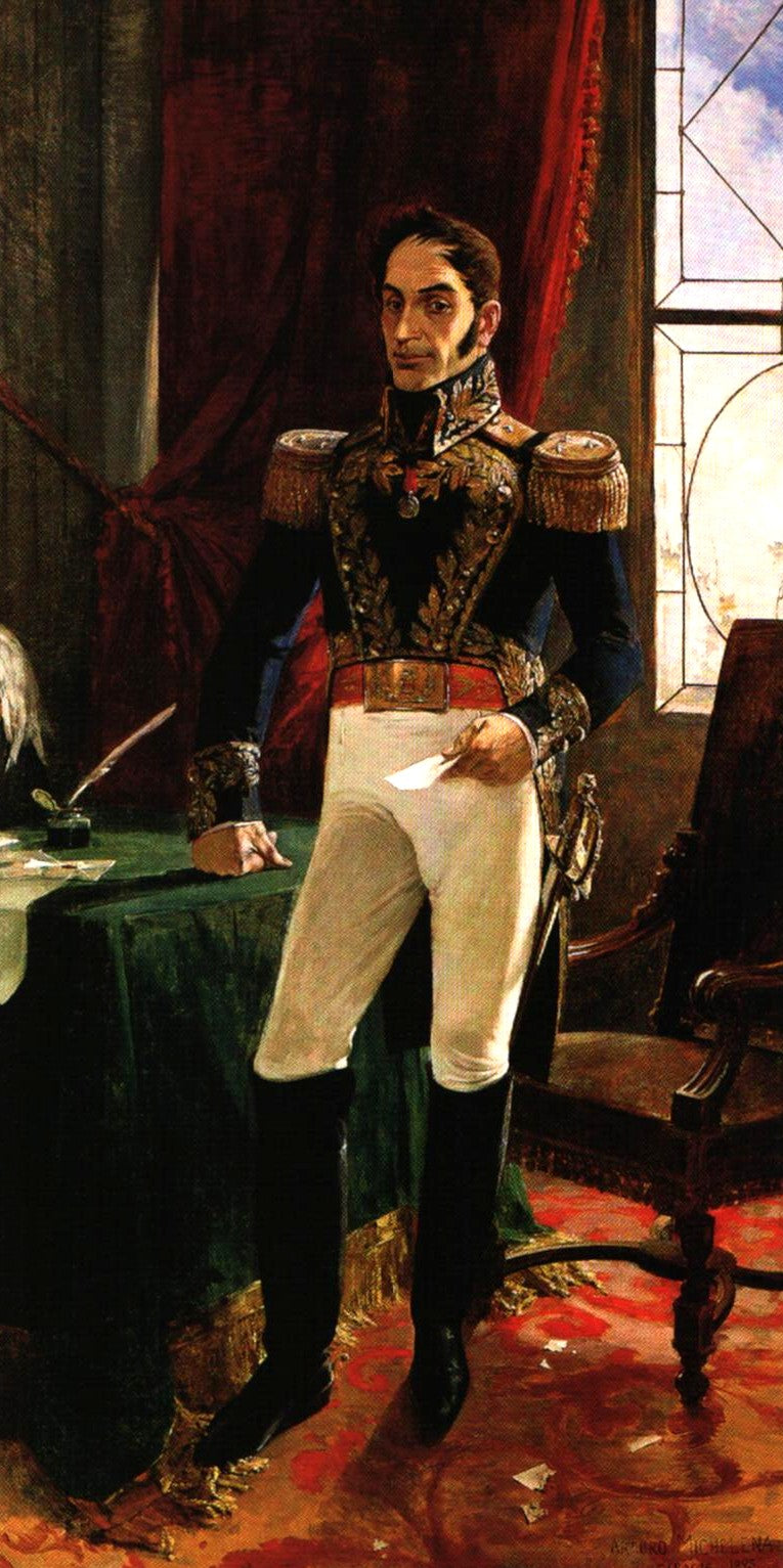 El Libertador in costume da campagna - Arturo Michelena