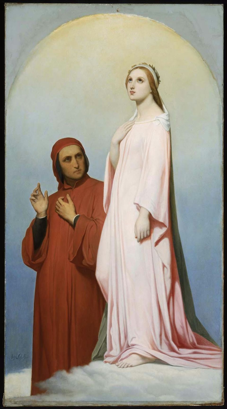 Dante et Béatrice - Ary Scheffer - Alpha Reproduction
