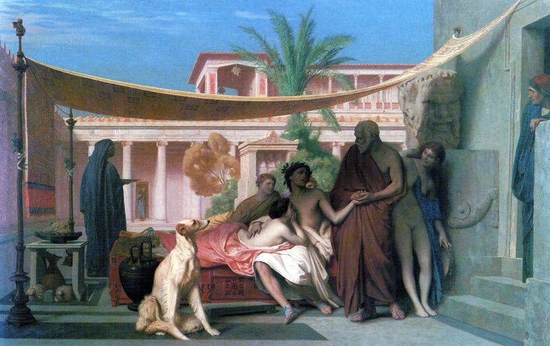Socrate che viene da Alcibiade da Aspasia per cercare - Jean-Léon Gérôme