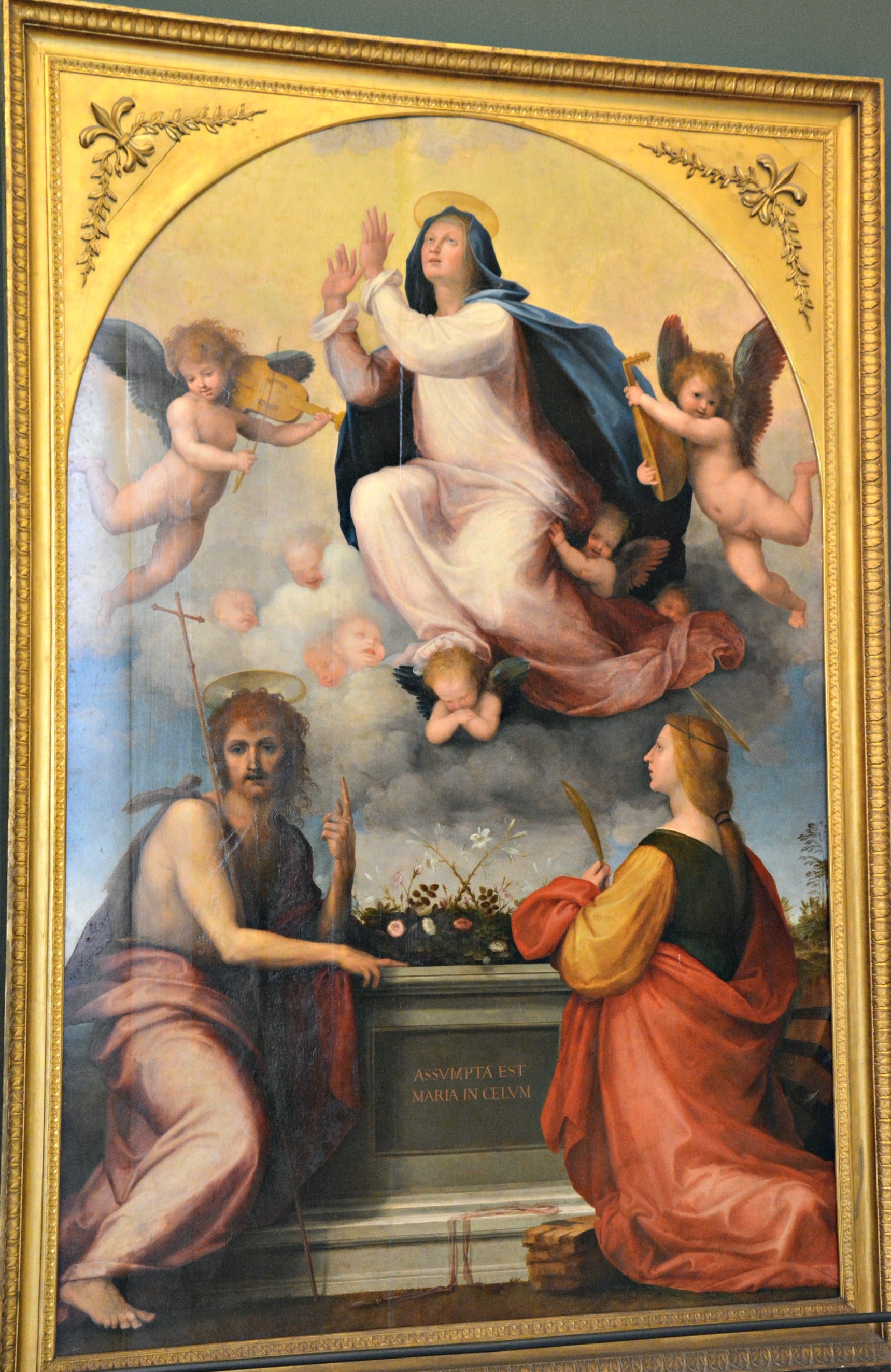 Assomption de la Vierge avec saint Jean-Baptiste et sainte Catherine d’Alexandrie - Fra Bartolomeo - Alpha Reproduction
