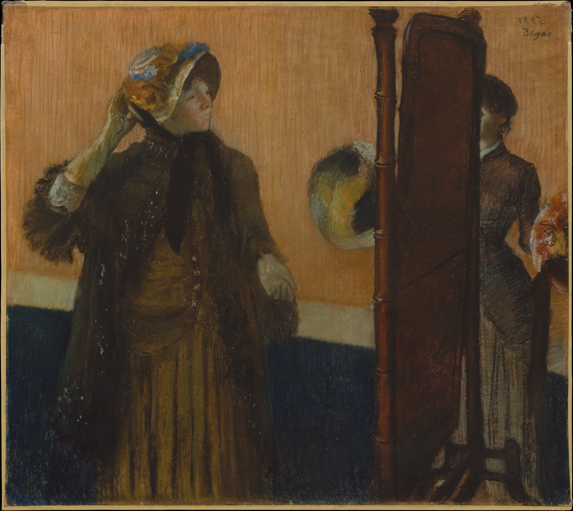 Reproduction du tableau « Chez la modiste - Edgar Degas » par Alpha Reproduction en peinture à l’huile