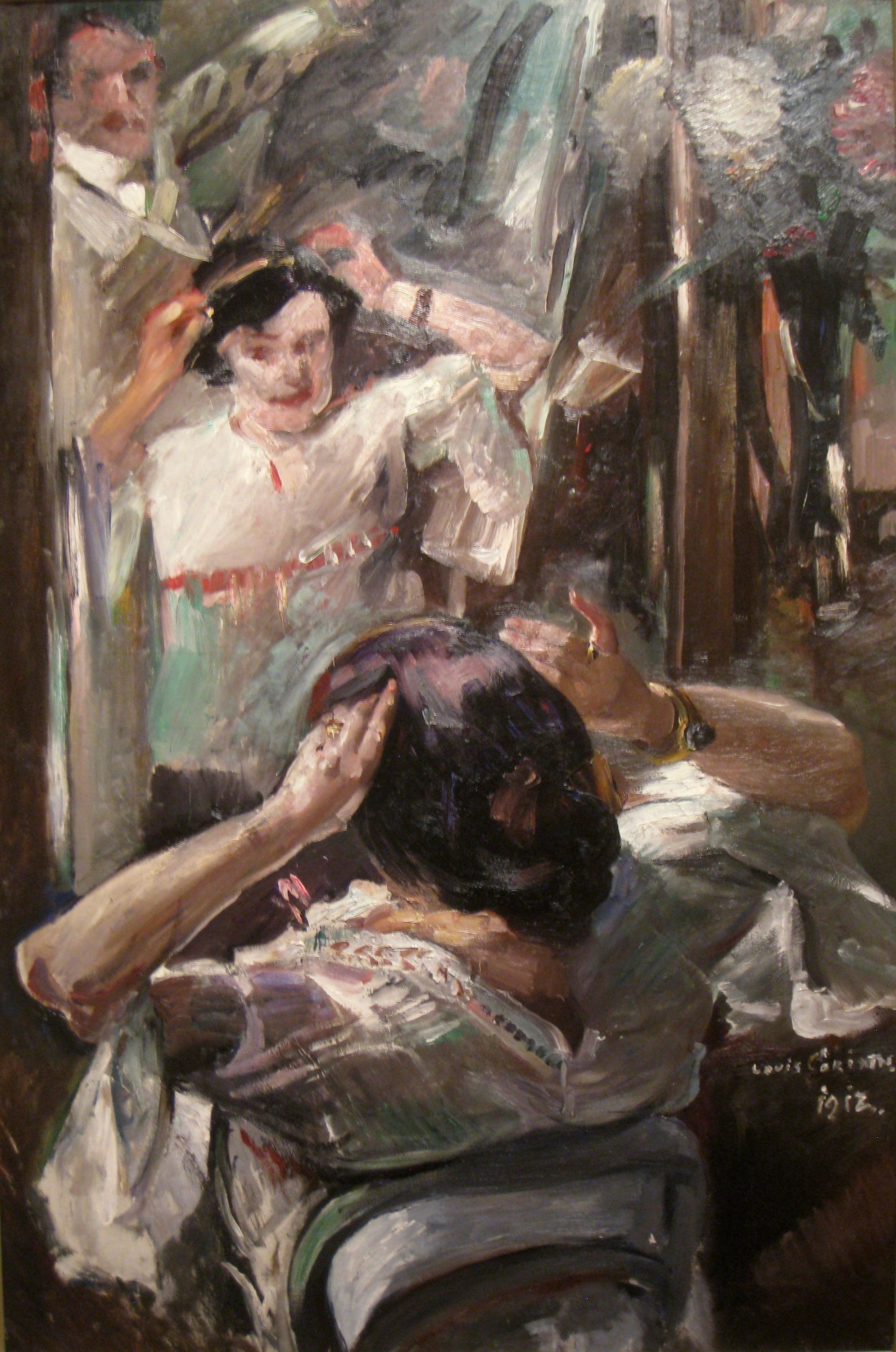 Au Mirror - Lovis Corinth