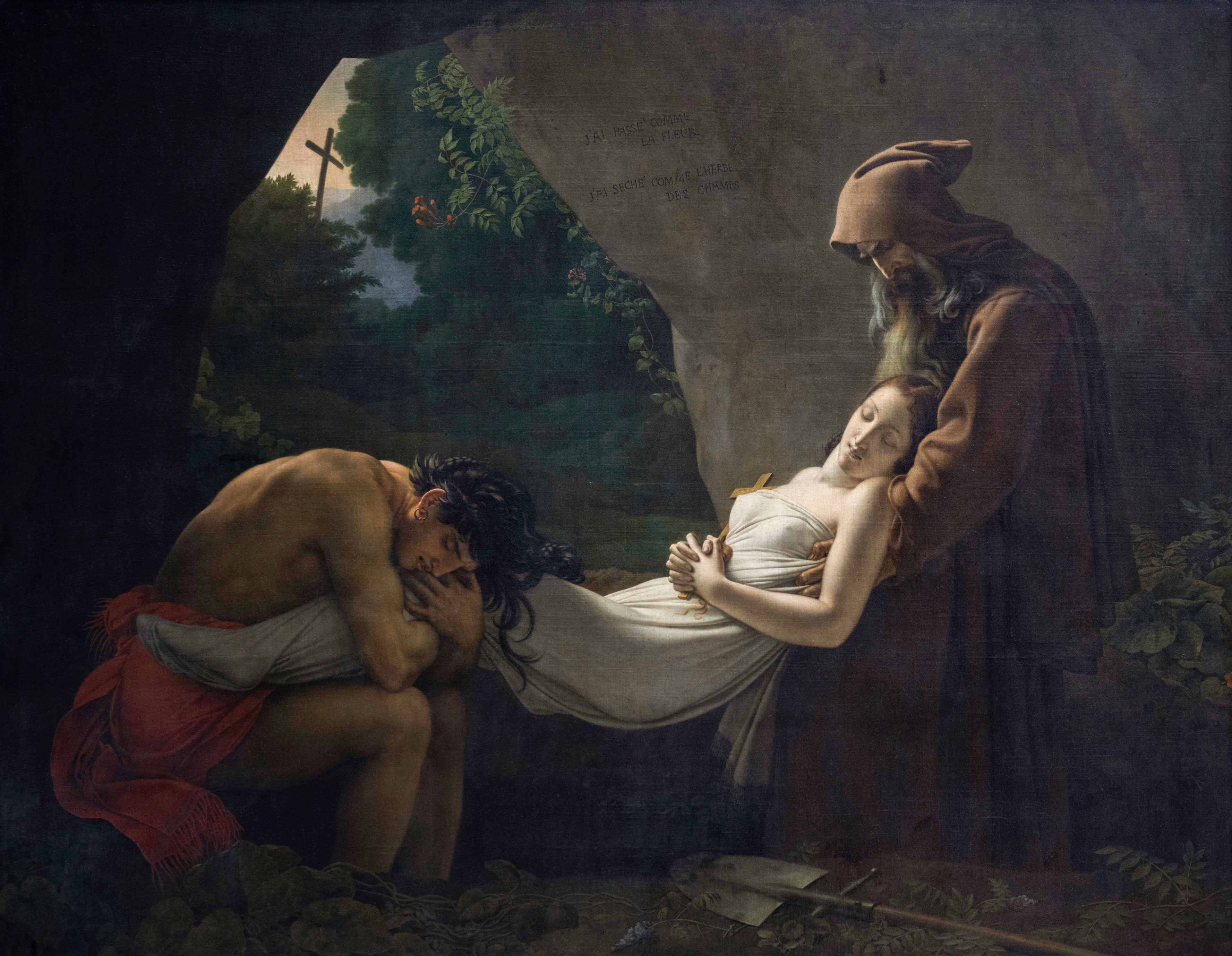 Atala au tombeau - Anne-Louis Girodet - Alpha Reproduction