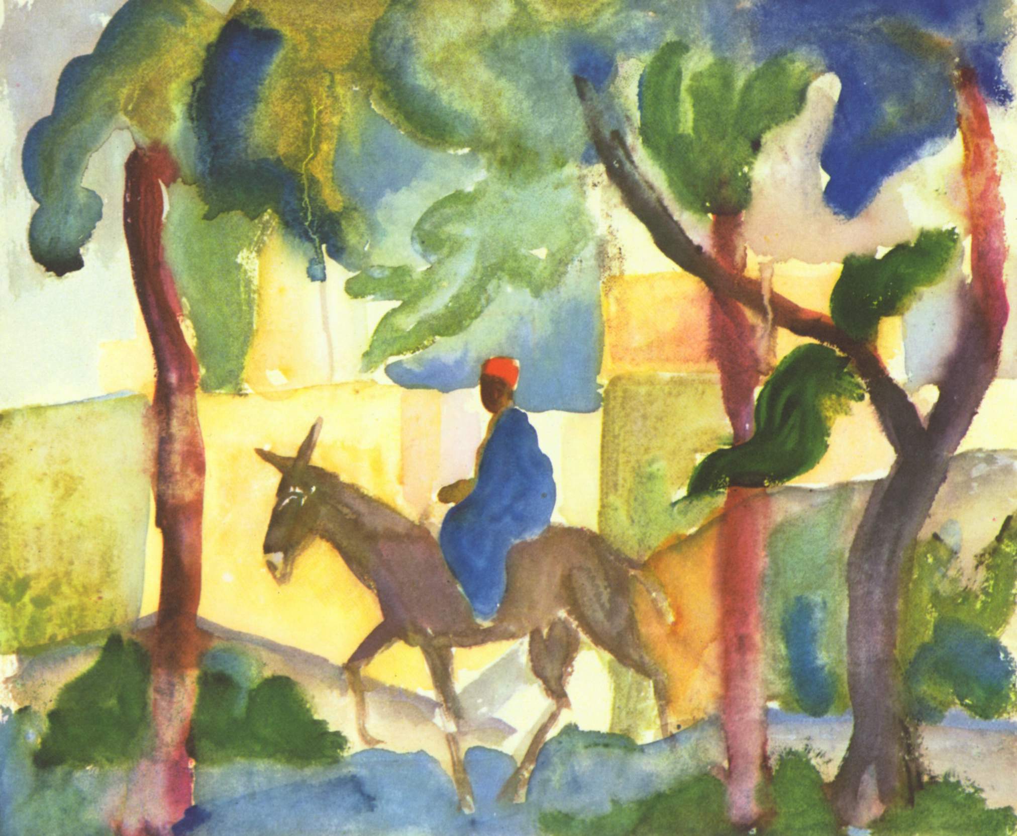 Reproduction du tableau « L'Ânier - August Macke » par Alpha Reproduction en peinture à l’huile