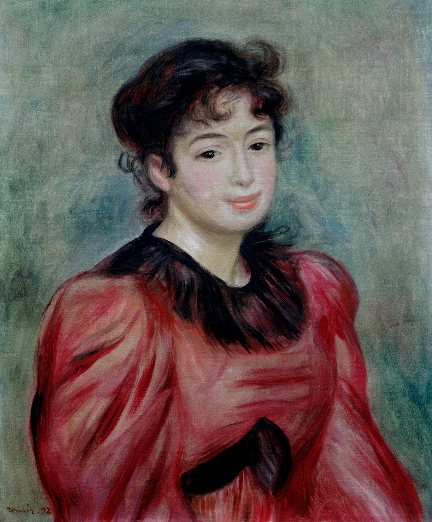 Reproduction du tableau « Portrait de Mademoiselle Victorine de Bellio - Pierre-Auguste Renoir » par Alpha Reproduction en peinture à l’huile