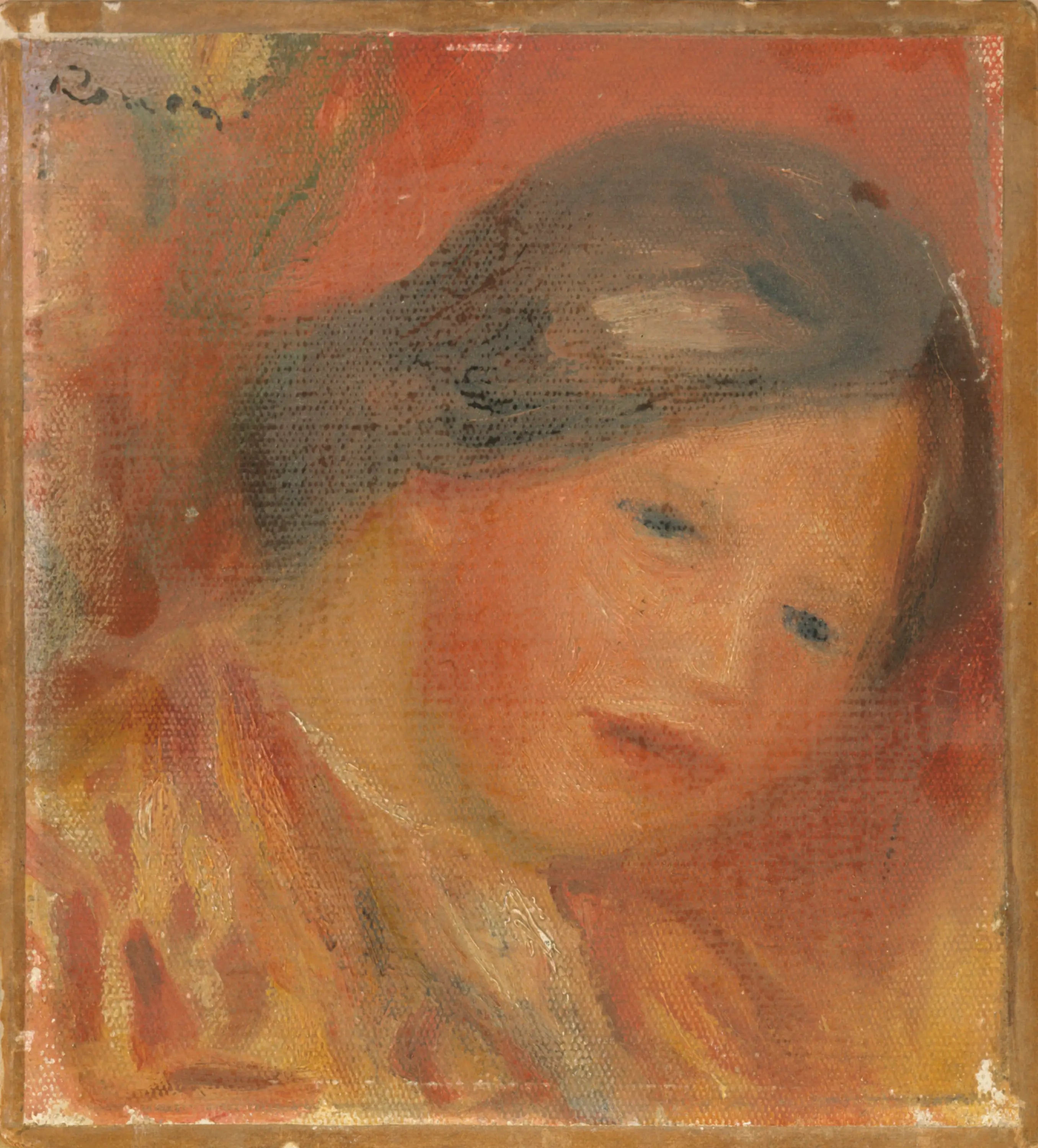 Reproduction du tableau « Tête de femme - Pierre-Auguste Renoir » par Alpha Reproduction en peinture à l’huile