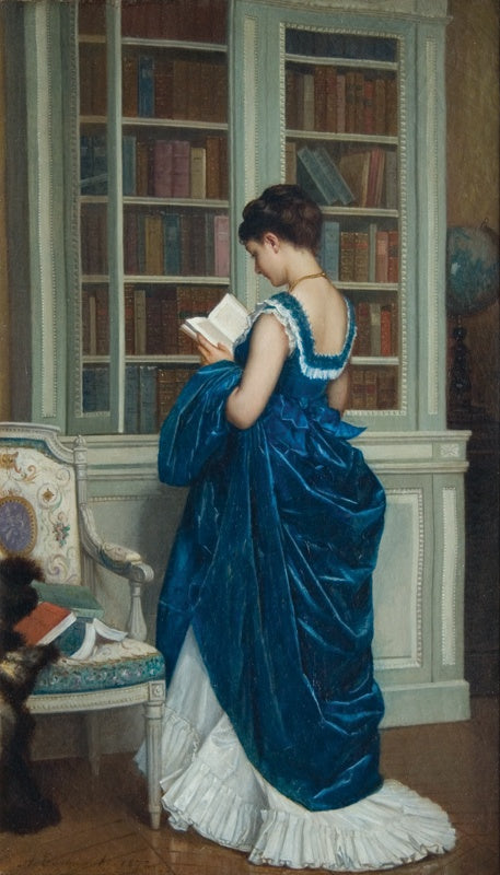 Dans la Bibliothèque - Auguste Toulmouche