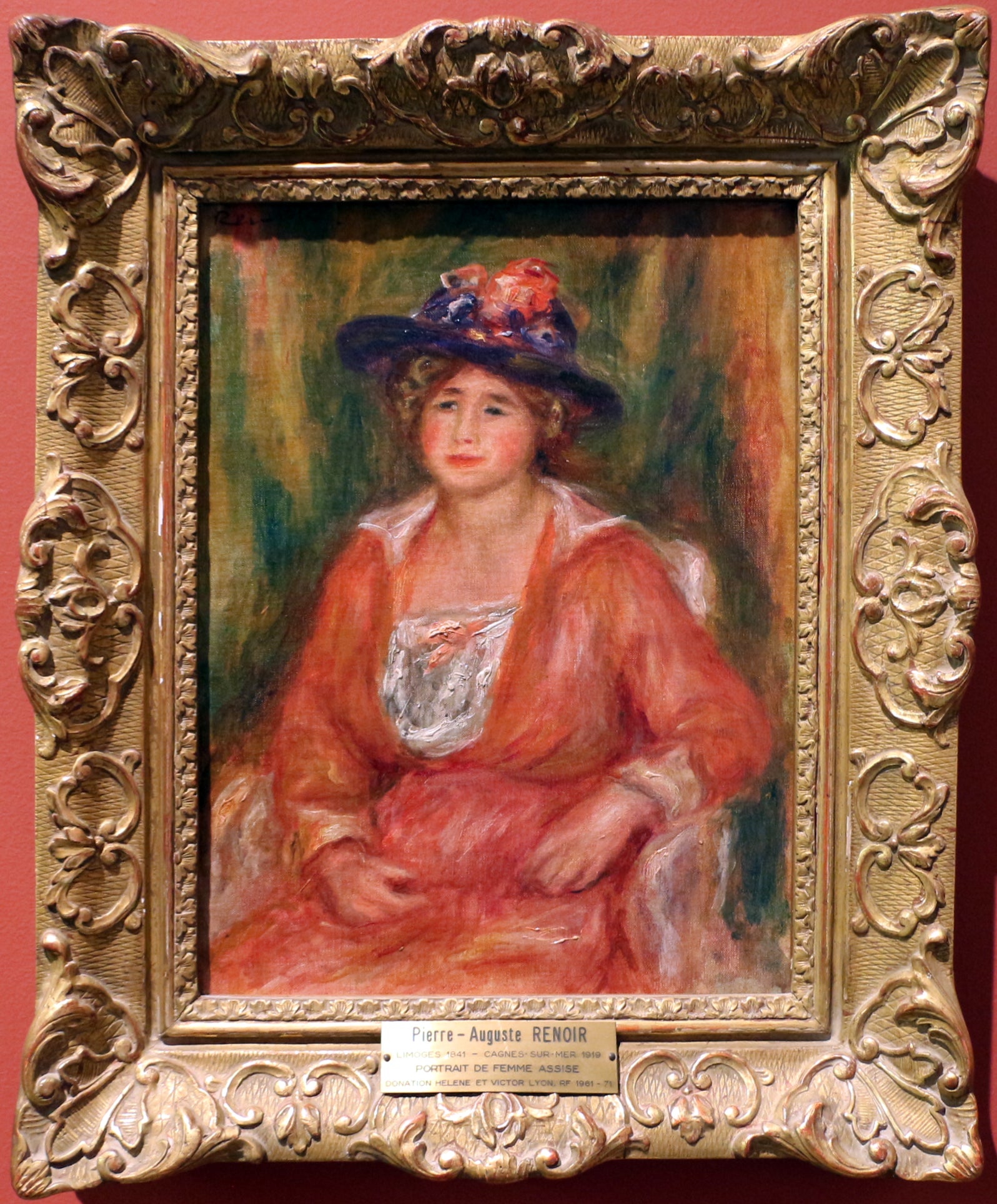 Reproduction du tableau « Portrait de femme assise - Pierre-Auguste Renoir » par Alpha Reproduction en peinture à l’huile