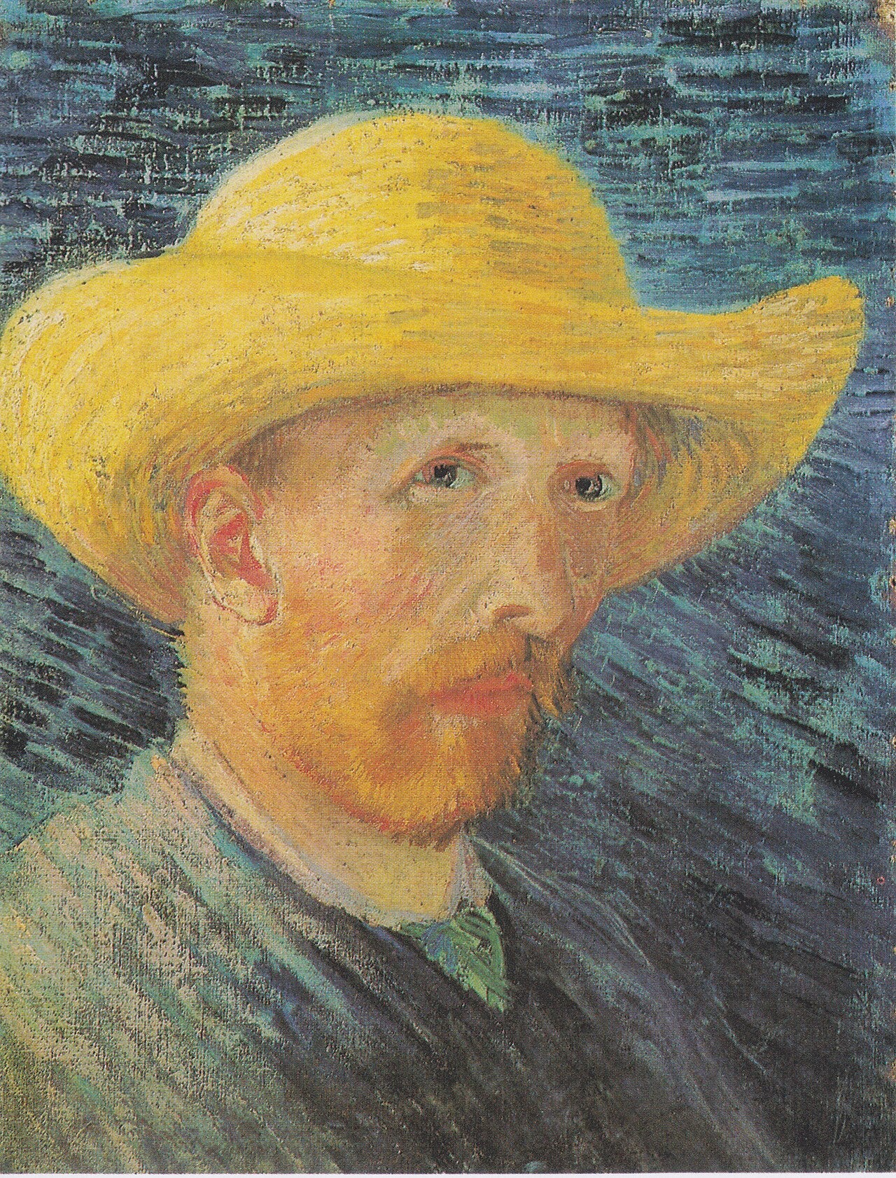 🌻 Autoritratto con cappello di paglia – Vincent van Gogh (1887)