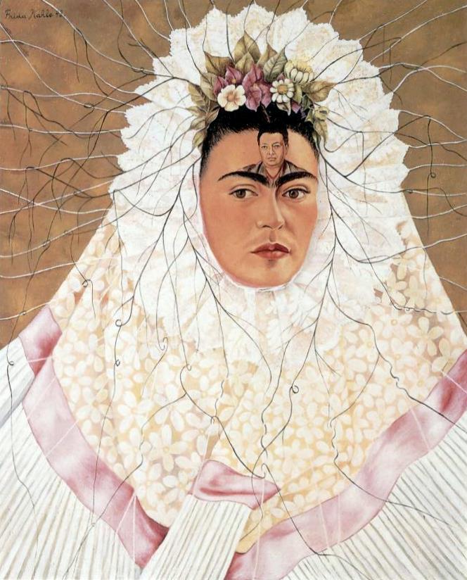 Autoritratto in Tehuana (Diego nei miei pensieri) – Frida Kahlo (1943)