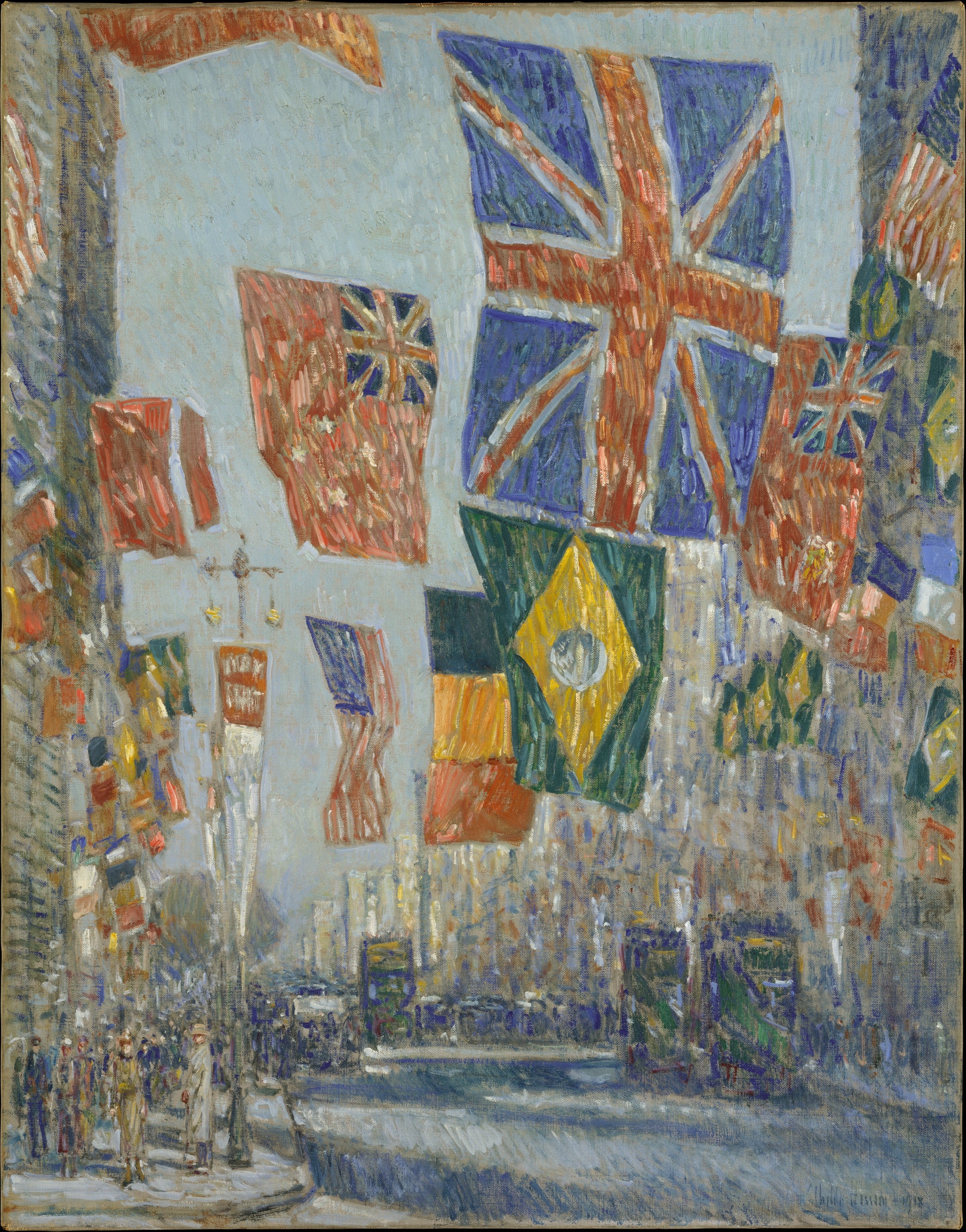Avenue des Alliés Grande-Bretagne 1918 - Childe Hassam - Alpha Reproduction