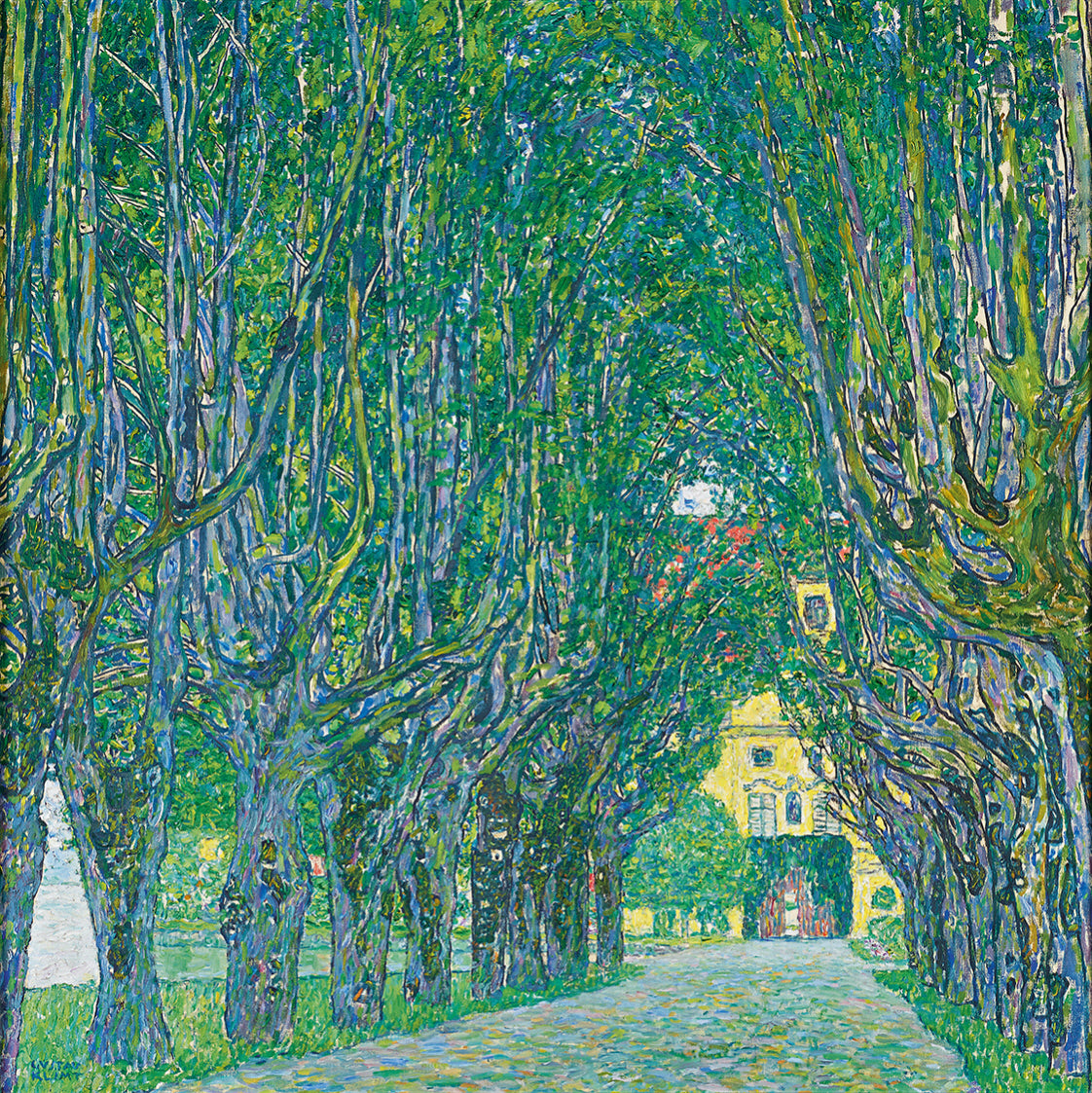 Reproduction du tableau « Avenue dans le parc de Schloss Kammer - Gustav Klimt » par Alpha Reproduction en peinture à l’huile