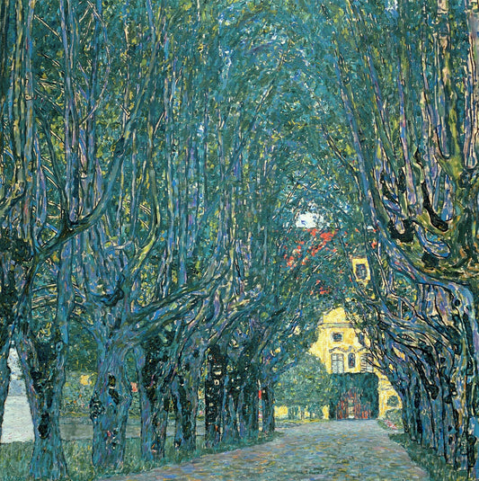 🌳✨ Viale nel parco di Schloss Kammer – Gustav Klimt (1912)