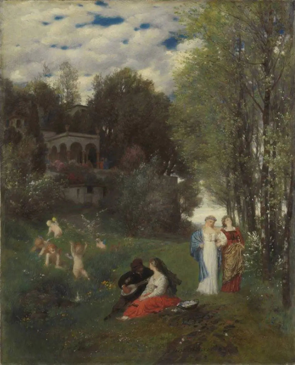 Paysage printanier idéal - Arnold Böcklin - Alpha Reproduction