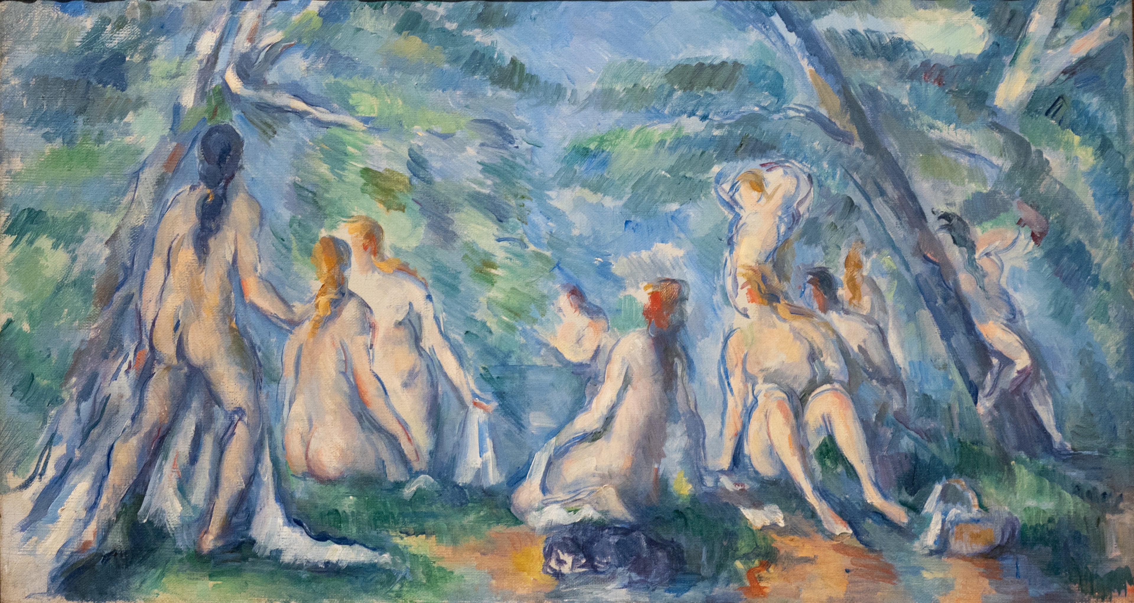 Reproduction du tableau « Baigneuses - Paul Cézanne » par Alpha Reproduction en peinture à l’huile