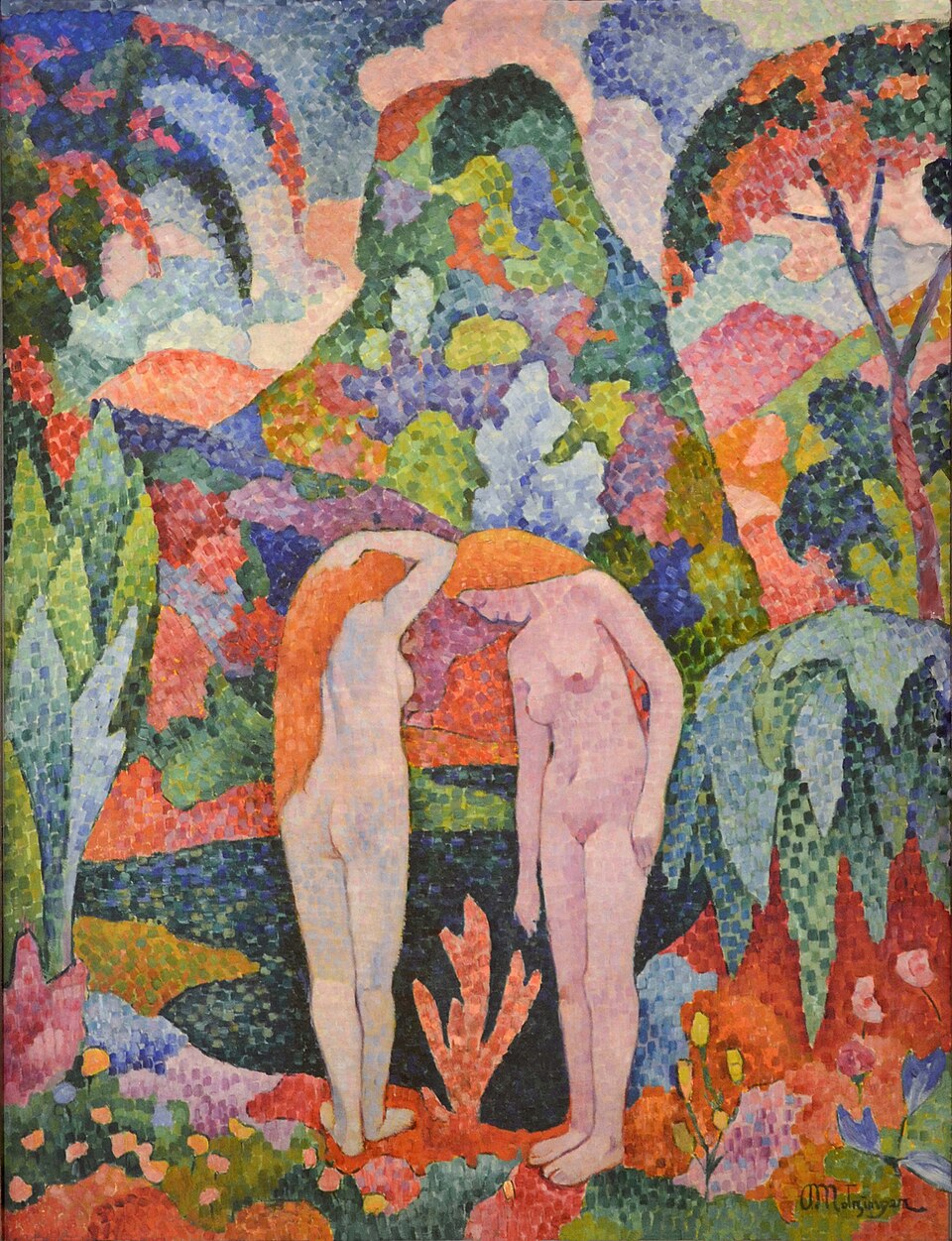 Bagnanti, Due nudi in un giardino esotico – Jean Metzinger