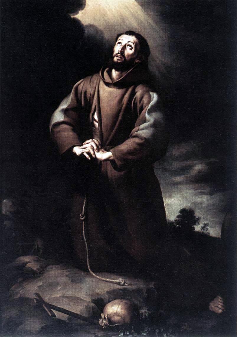 Saint François d'Assise en prière - Bartolomé Esteban Murillo