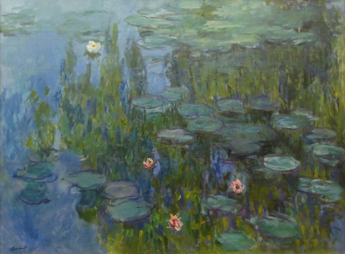 🌿 Ninfee dai toni profondi e luce floreale – Claude Monet