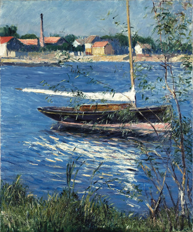 Barca ancorata sulla Senna ad Argenteuil - Gustave Caillebotte