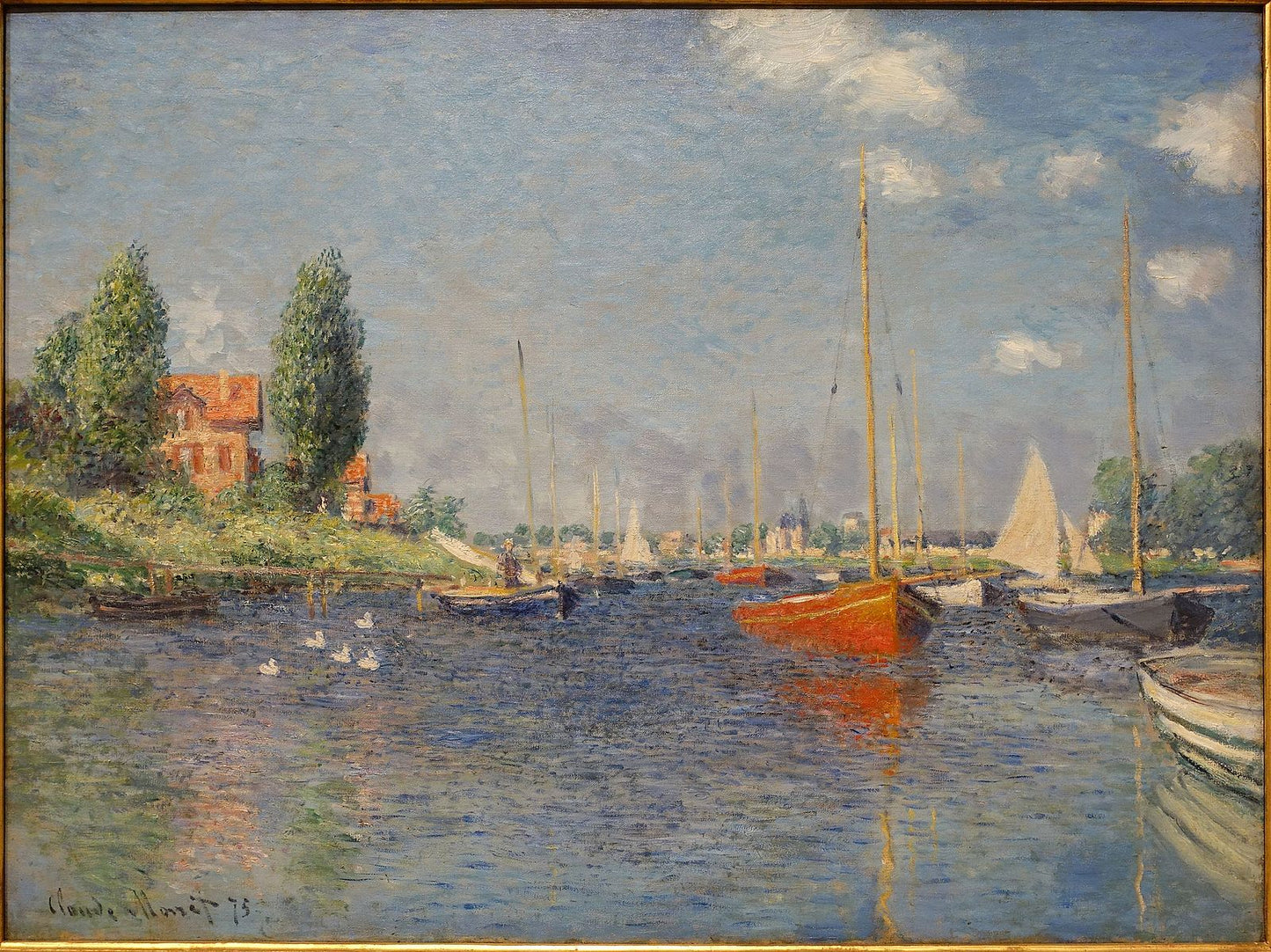 ⛵ Barca rossa a Argenteuil – Claude Monet (1875)