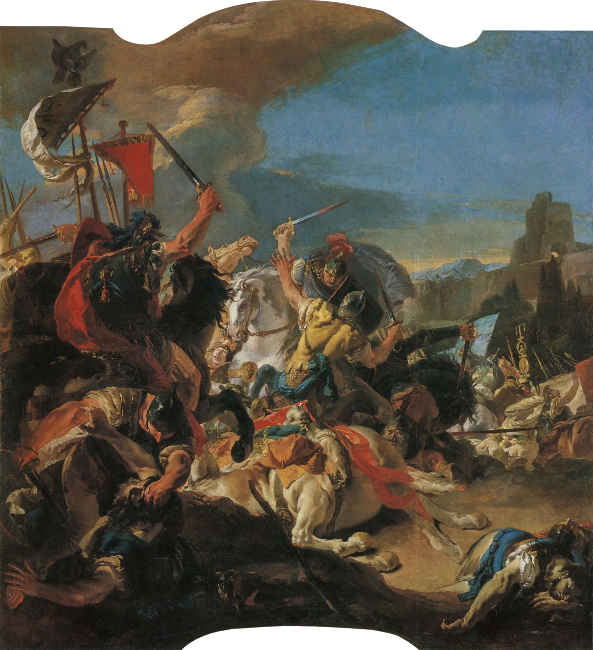 La bataille de Vercellae - Giovanni Battista Tiepolo