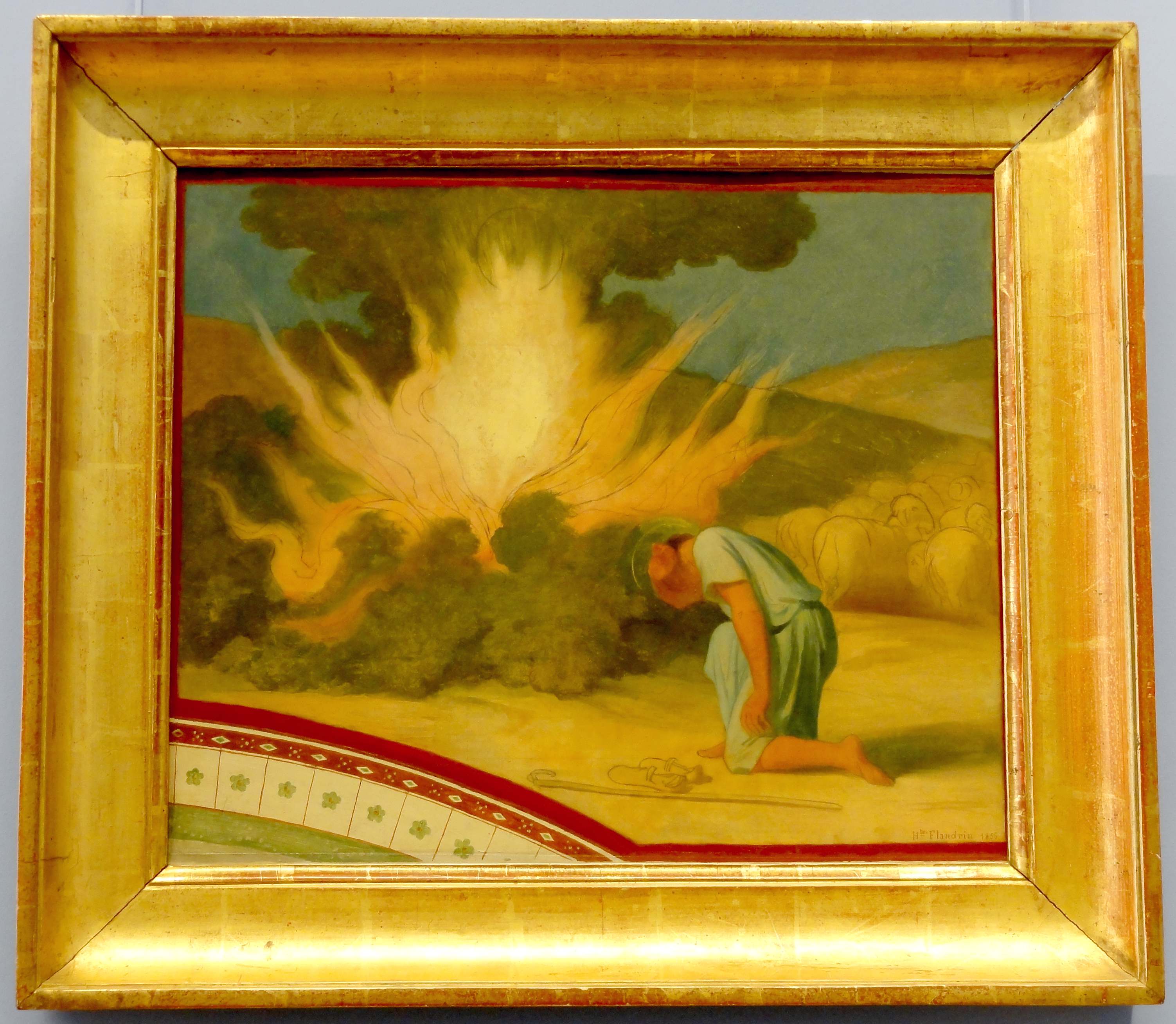 Moïse devant le Buisson Ardent - Hippolyte Flandrin - Alpha Reproduction